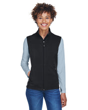 Load image into Gallery viewer, Core 365 Black Ladies&#39; Cruise Two-Layer Fleece Bonded Soft Shell Vest | YourWay
