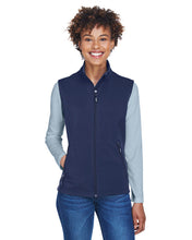 Load image into Gallery viewer, Core 365 Classic Navy  Ladies&#39; Cruise Two-Layer Fleece Bonded Soft Shell Vest | YourWay
