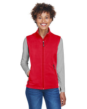 Load image into Gallery viewer, Core 365 Classic Red Ladies&#39; Cruise Two-Layer Fleece Bonded Soft Shell Vest | YourWay
