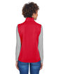 Load image into Gallery viewer, Core 365 Classic Red Ladies&#39; Cruise Two-Layer Fleece Bonded Soft Shell Vest / Back View | YourWay
