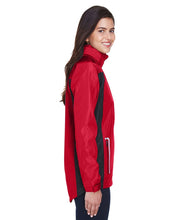 Load image into Gallery viewer, Team 365 Ladies&#39; Sport Red Dominator Waterproof Jacket  / Side View | YourWay
