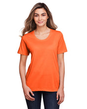 Load image into Gallery viewer, Ladies&#39; Campus Orange Core 365 Fusion ChromaSoft™ Performance T&#39;Shirt / Front View | YourWay
