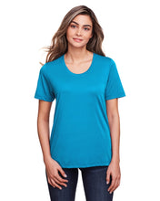 Load image into Gallery viewer, Ladies&#39; Electric Blue Core 365 Fusion ChromaSoft™ Performance T&#39;Shirt / Front View | YourWay
