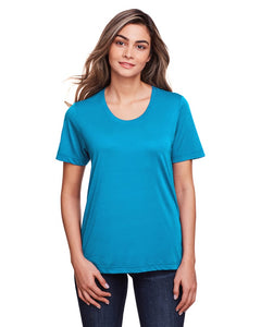 Ladies' Electric Blue Core 365 Fusion ChromaSoft™ Performance T'Shirt / Front View | YourWay