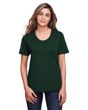 Load image into Gallery viewer, Ladies&#39; Forest Green Core 365 Fusion ChromaSoft™ Performance T&#39;Shirt / Front View | YourWay
