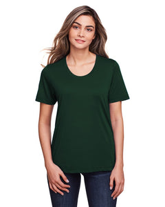 Ladies' Forest Green Core 365 Fusion ChromaSoft™ Performance T'Shirt / Front View | YourWay