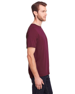 Adult Burgundy Core 365 Fusion ChromaSoft Performance T-Shirt/ Side View | YourWay