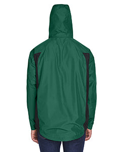 WAG Forest Green Team 365 Men's Dominator Waterproof Jacket / Back View | YourWay